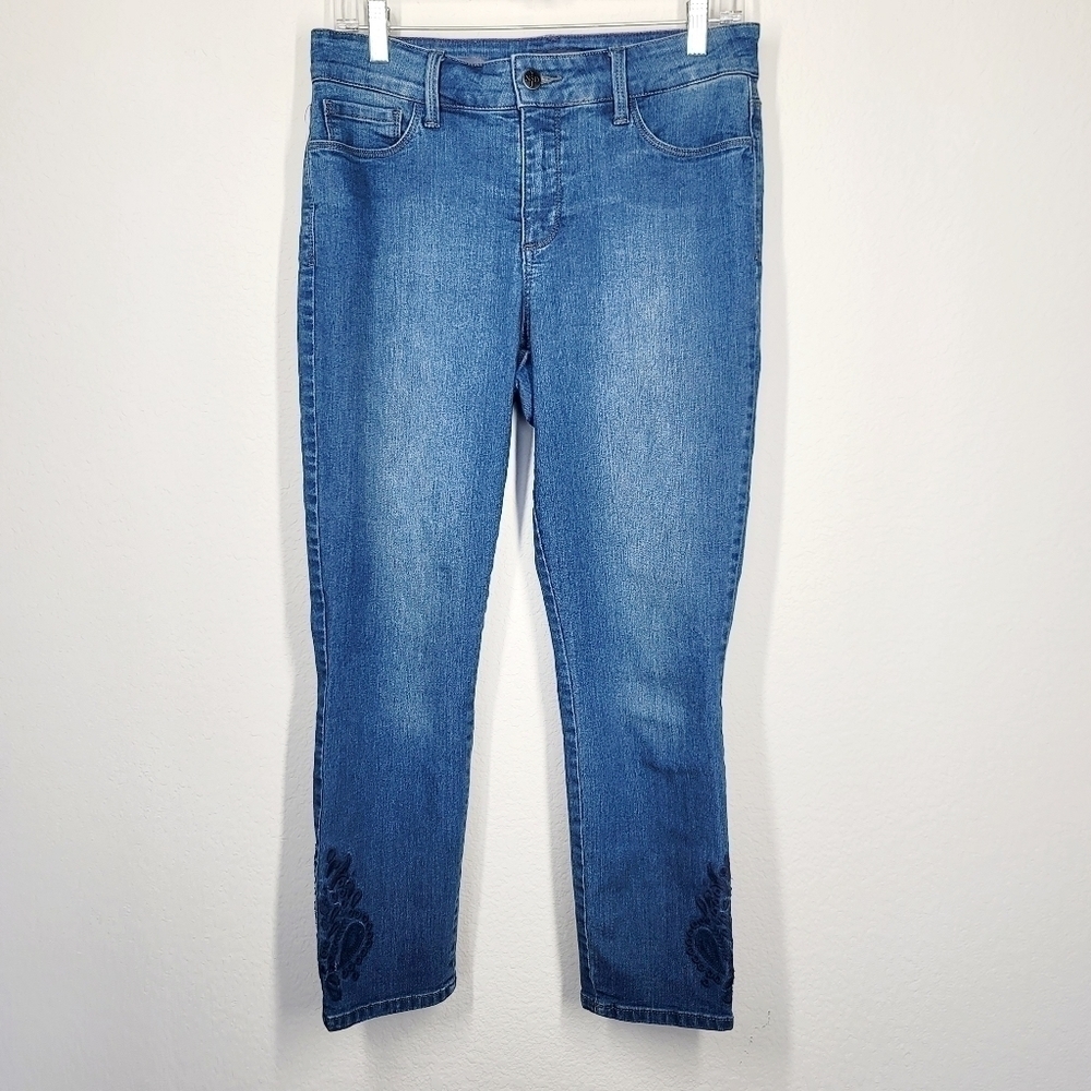 NYDJ Alian Floral Ankle Jeans